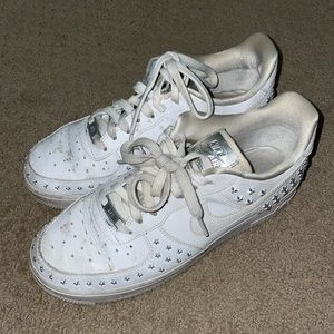 Rare Nike Air Force Ones with Studded Silver Stars